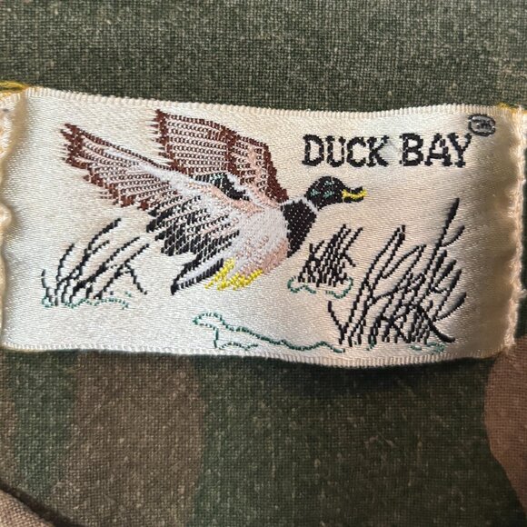 Vtg Duck Bay Camo Hunting Shirt - Men’s S – Mallard Duck, 100% Cotton - Y2K/90s - Picture 4 of 8